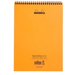 Rhodia - Bloc notes à spirale - A4 - 80 pages - petits carreaux