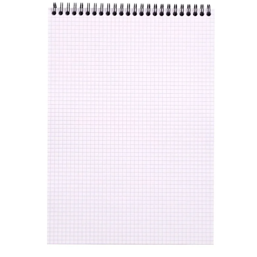 Rhodia - Bloc notes à spirale - A4 - 80 pages - petits carreaux