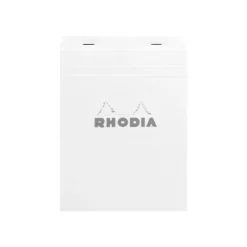 Rhodia - Bloc notes N°16 - A5 - 160 pages - petits carreaux - 80g - blanc
