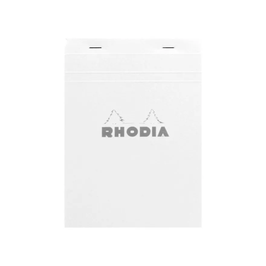 Rhodia - Bloc notes N°16 - A5 - 160 pages - petits carreaux - 80g - blanc