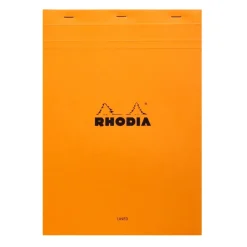 Rhodia - Bloc notes N°18 - A4 - 160 pages - ligné avec marge - 80g