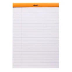 Rhodia - Bloc notes N°18 - A4 - 160 pages - ligné avec marge - 80g