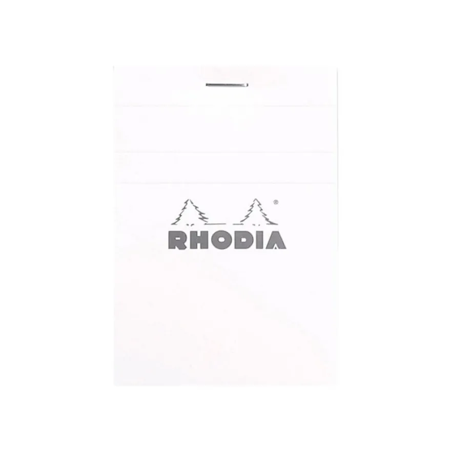 Rhodia - Bloc notes N°11 - A7 - 160 pages - petits carreaux - 80g - blanc