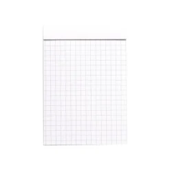 Rhodia - Bloc notes N°12 - 8.5X12 cm - 80 feuilles - petits carreaux - 80g - blanc