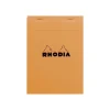 Rhodia Basics - Bloc notes - A5 - 160 pages - réglé avec marges - 80g - orange