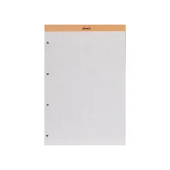 Rhodia Basics - Bloc notes - A4 - 160 pages - grands carreaux - 80g - orange