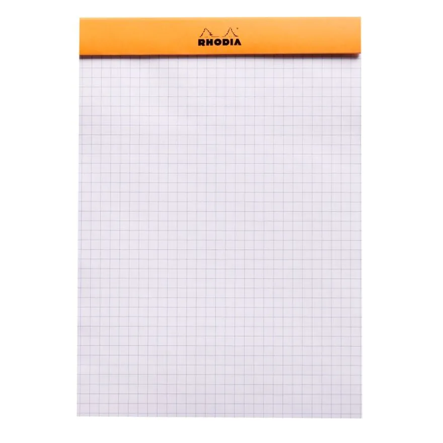 Rhodia Classic - Bloc notes - A5 - 80 pages - petits carreaux - 80g