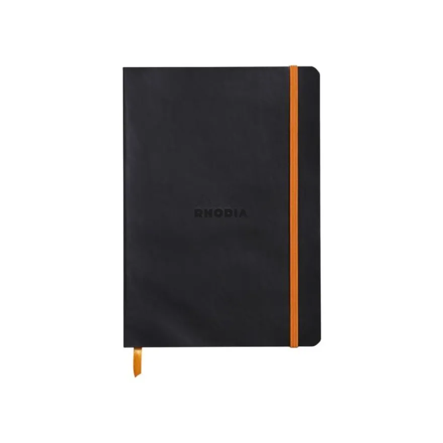 RHODIA Rhodiarama - Carnet souple A5 - 160 pages - pointillés - noir