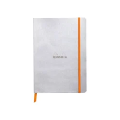 RHODIA Rhodiarama - Carnet souple A5 - 160 pages - ligné - argent