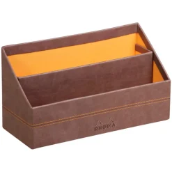 RHODIA Rhodiarama - Porte-courrier - chocolat - en polyuréthane