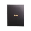 RhodiActive Notebook - Cahier à spirale A4+ (22,5 x 29,7 cm) - 160 pages - petits carreaux (5x5 mm) - noir