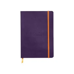 Rhodiarama - Cahier de notes - lien parfait - A5 (148 x 210 mm) - 80 feuilles / 160 pages - papier ivoire - doublé - aubergine cover