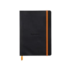 Rhodiarama - Cahier de notes - lien parfait - A5 (148 x 210 mm) - 80 feuilles / 160 pages - papier ivoire - petits carreaux - couverture turquoise