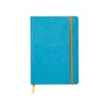 Rhodiarama - Cahier de notes - lien parfait - A5 (148 x 210 mm) - 80 feuilles / 160 pages - papier ivoire - petits carreaux - couvercle sapphire