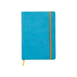 Rhodiarama - Cahier de notes - lien parfait - A5 (148 x 210 mm) - 80 feuilles / 160 pages - papier ivoire - petits carreaux - couvercle sapphire