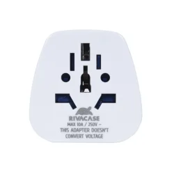 Riva Case Alamillo Travel adapter World to EU - Adaptateur pour prise d'alimentation - tripolaire (F) pour power CEE 7/7 (M) - 100-250 V - 10 A