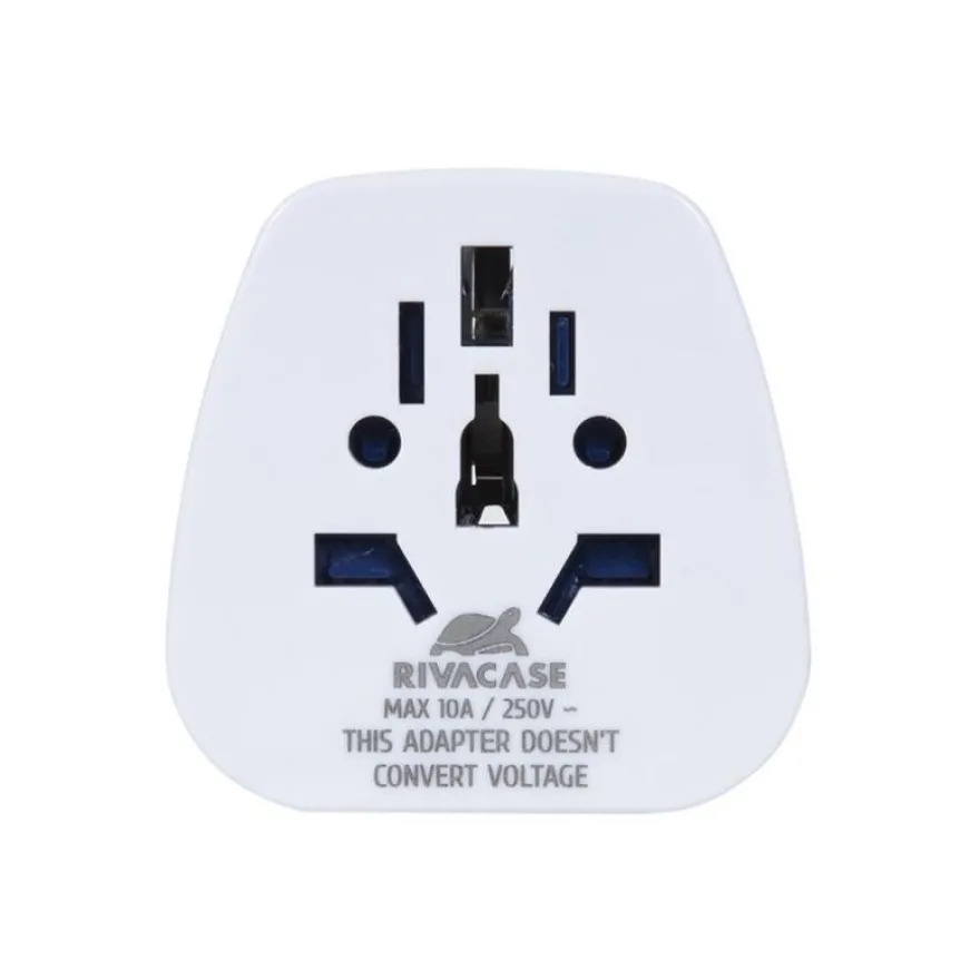 Riva Case Alamillo Travel adapter World to EU - Adaptateur pour prise d'alimentation - tripolaire (F) pour power CEE 7/7 (M) - 100-250 V - 10 A