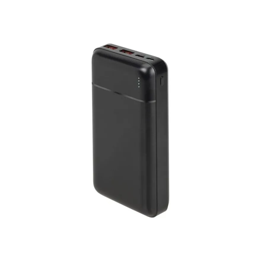Riva Case Rivapower VA2102 - Banque d'alimentation - QC / PD, portable - 5 / 9 / 12 V - 22.5 Watt - lithium-polymère - 20000 mAh - 74 Wh - connecteurs de sortie : 3 - noir