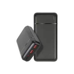 Riva Case Rivapower VA2102 - Banque d'alimentation - QC / PD, portable - 5 / 9 / 12 V - 22.5 Watt - lithium-polymère - 20000 mAh - 74 Wh - connecteurs de sortie : 3 - noir