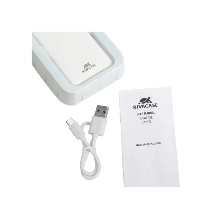 Riva Case Rivapower VA2572 - Batterie externe - 20000 mAh - blanc