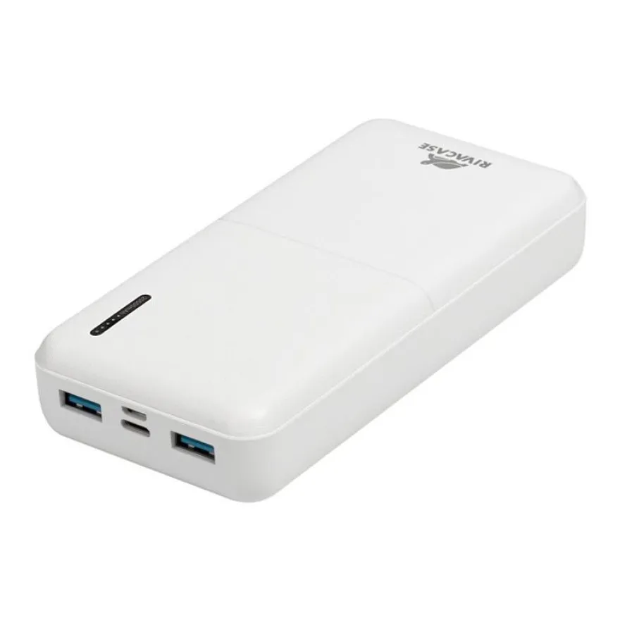 Riva Case Rivapower VA2572 - Batterie externe - 20000 mAh - blanc