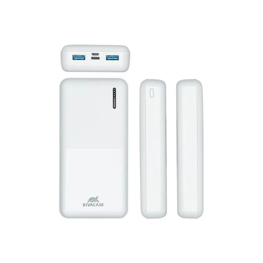 Riva Case Rivapower VA2572 - Batterie externe - 20000 mAh - blanc