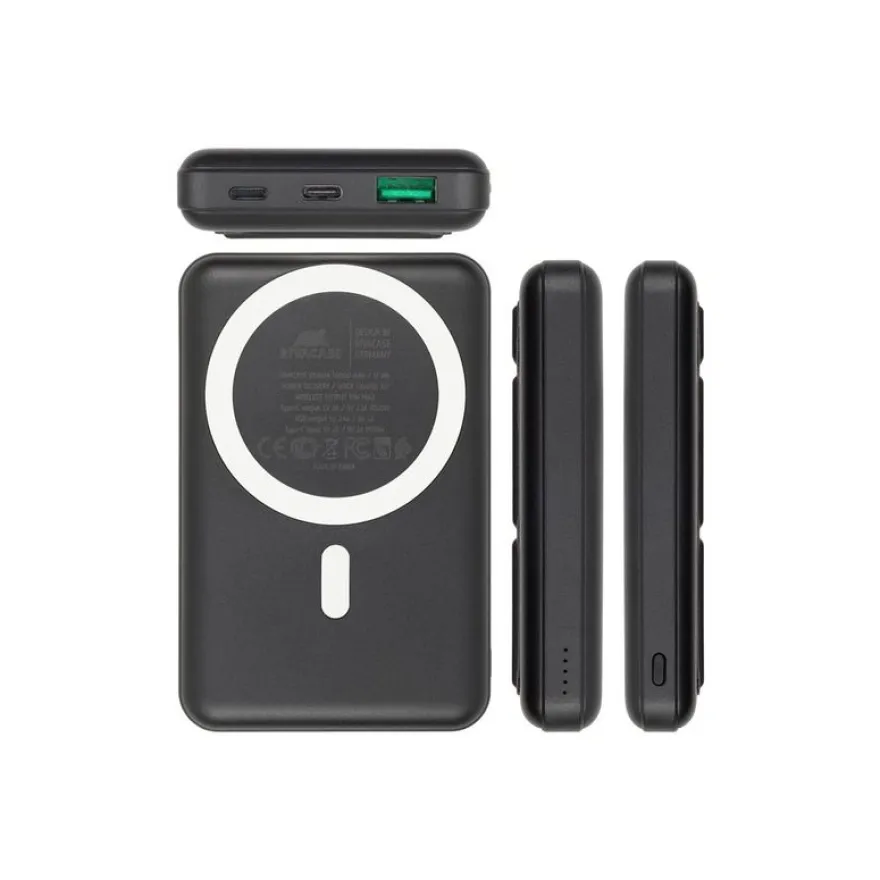Riva Case Rivapower VA2604 - Batterie externe - 10000 mAh - 37 Wh - 20 Watt - Quick Charge 3.0