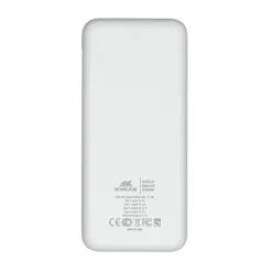 Rivacase - Batterie externe - 10000 mAh - blanc
