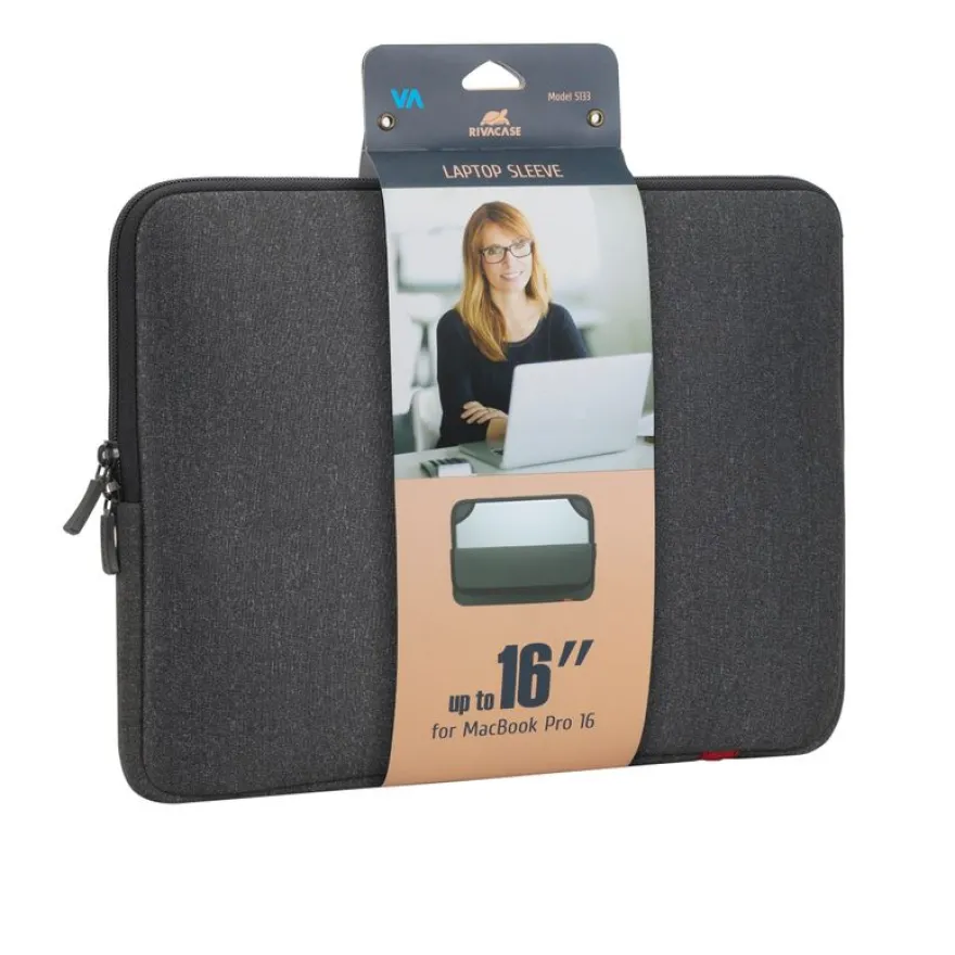 RIVACASE Antishock - Housse d'ordinateur portable 15,4" - gris