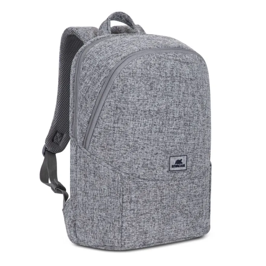 RIVACASE Anvik - Sac à dos pour ordinateur portable 15,6" - gris clair