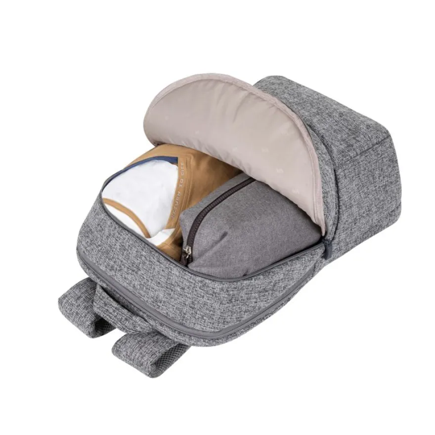 RIVACASE Anvik - Sac à dos pour ordinateur portable 15,6" - gris clair