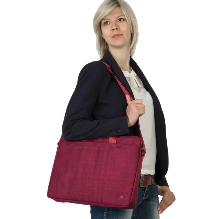RIVACASE Biscayne - Sacoche pour ordinateur portable 15,6" - rouge