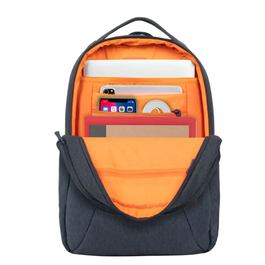 RIVACASE Galapagos - Sac à dos pour ordinateur portable 15,6" - gris foncé