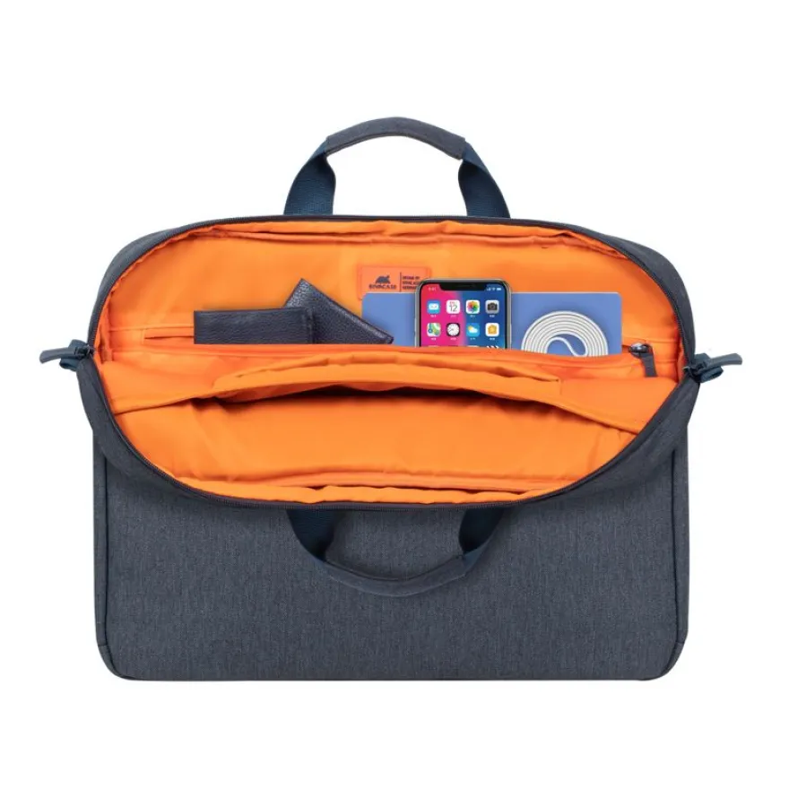 RIVACASE Galapagos - Sacoche pour ordinateur portable 15,6" - gris foncé