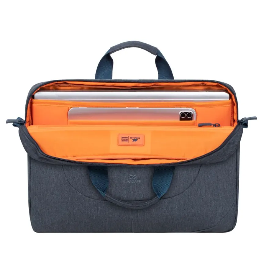 RIVACASE Galapagos - Sacoche pour ordinateur portable 15,6" - gris foncé