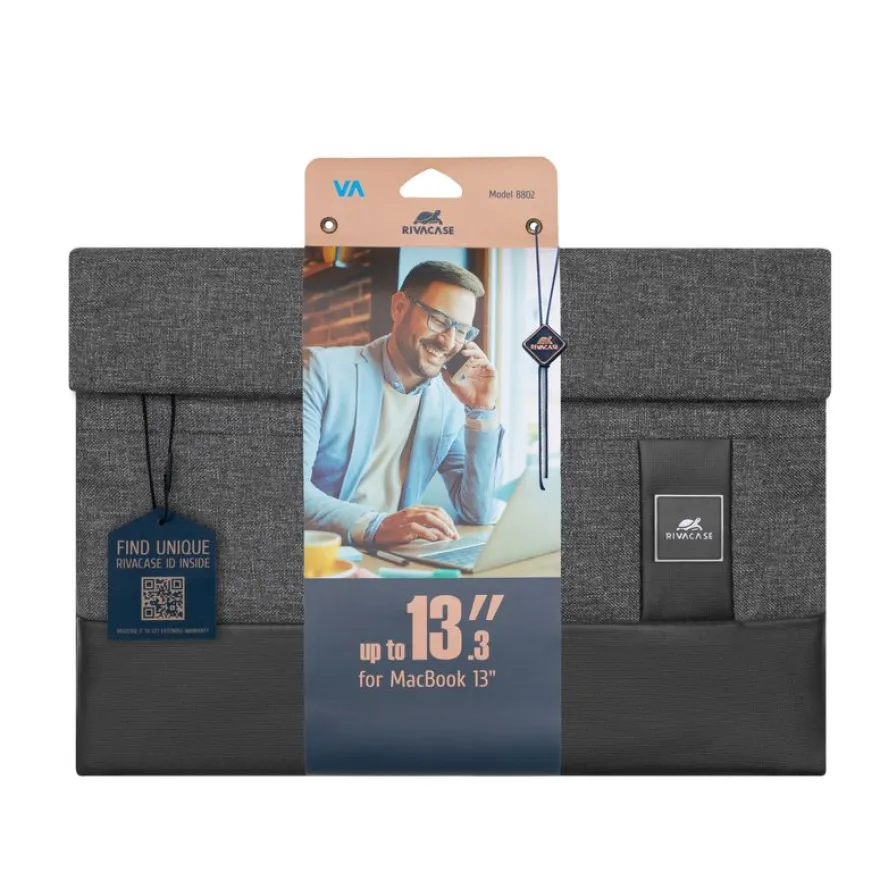 RIVACASE Lantau - Housse pour ordinateur portable 13,3" - mélange noir