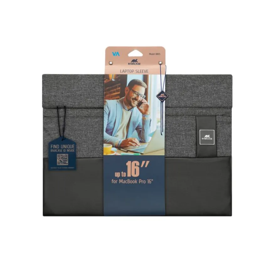 RIVACASE Lantau - Housse pour ordinateur portable 15,6" - noir