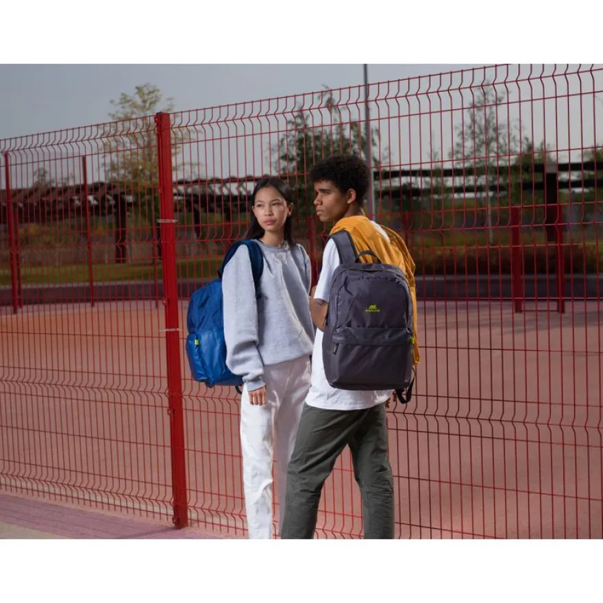 RIVACASE Mestalla - Sac à dos pour ordinateur portable 15,6" - gris