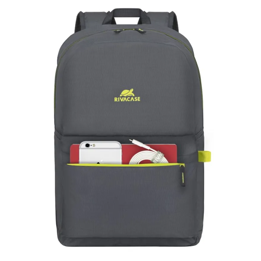RIVACASE Mestalla - Sac à dos pour ordinateur portable 15,6" - gris