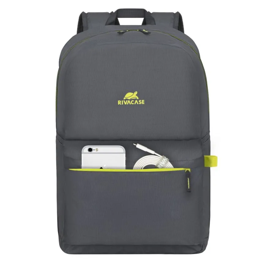RIVACASE Mestalla - Sac à dos pour ordinateur portable 15,6" - gris