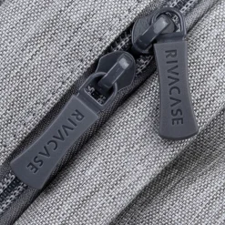 RIVACASE Prater - Sac à dos connecté pour ordinateur portable 17,3" - gris/bleu nuit