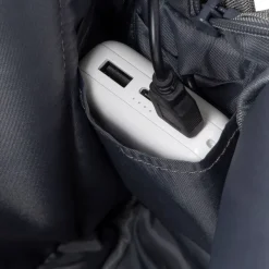 RIVACASE Prater - Sac à dos connecté pour ordinateur portable 15,6" - gris/bleu nuit