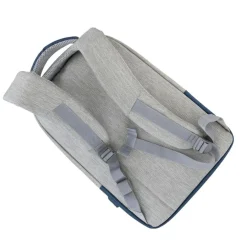 RIVACASE Prater - Sac à dos connecté pour ordinateur portable 15,6" - gris/bleu nuit