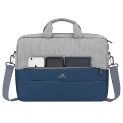 RIVACASE Prater - Sacoche pour ordinateur portable 15,6" - gris/bleu nuit
