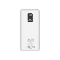 RIVACASE Rivapower VA2220 - powerbank / batterie de secours - 20000 mAh - 4 connecteurs de sortie (USB-A, Micro-USB de type B, Lightning, USB-C) - blanc