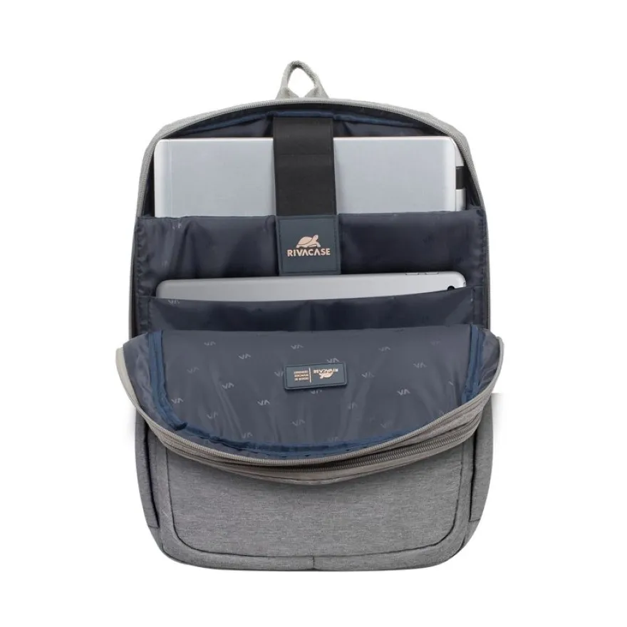 RIVACASE Suzuka - Sac à dos pour ordinateur portable 15,6" - gris