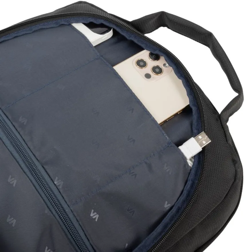 RIVACASE Tegel - Sac à dos pour ordinateur portable - 17,3" - noir