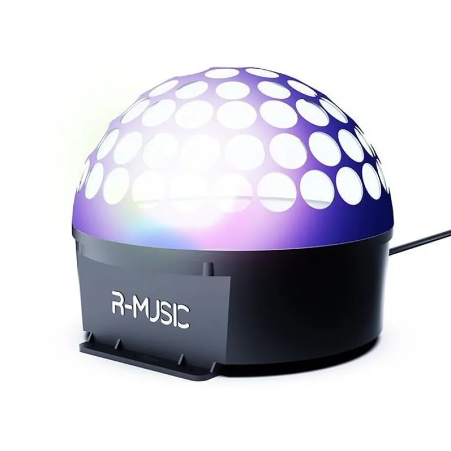 R-Music - Sphère Astro-L - Boule disco multicolore LED - Multicolore
