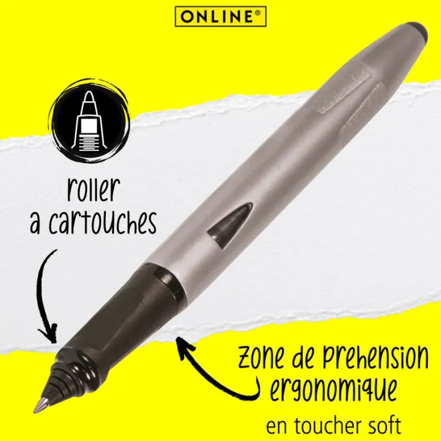Roller à cartouches tactile Switch Plus Silver