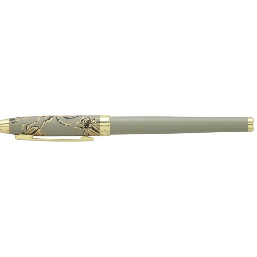 Roller ENZO VARINI "Taormina XL Bugs" motifs scarabées coloris vert gris